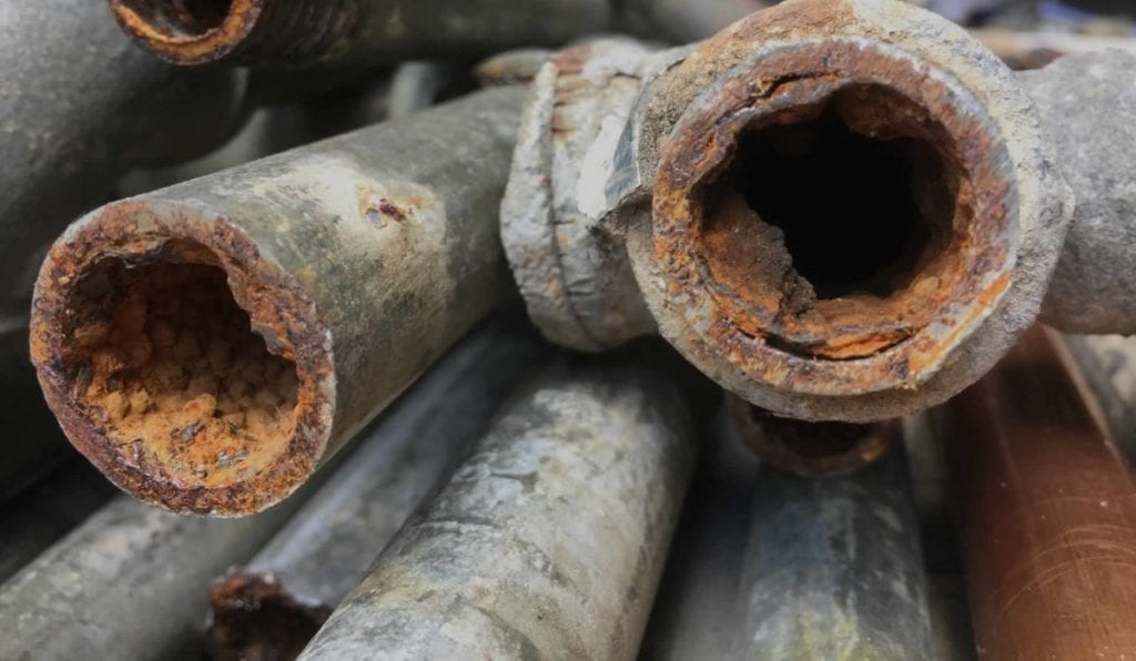 Old House Plumbing Issues - Rusted Galvanized Pipes