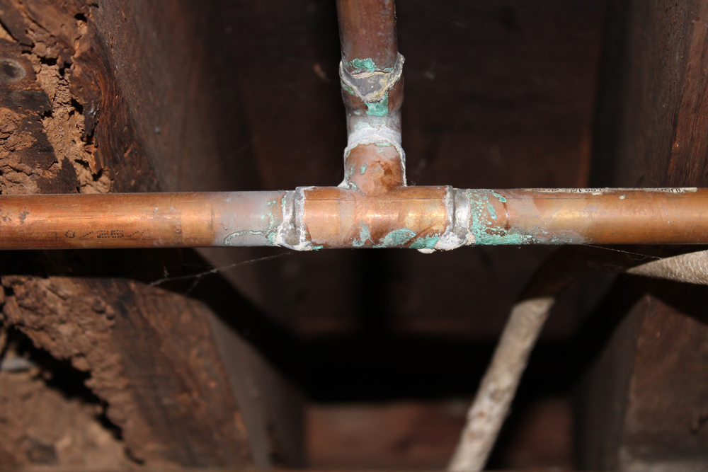 check for pipe leaks