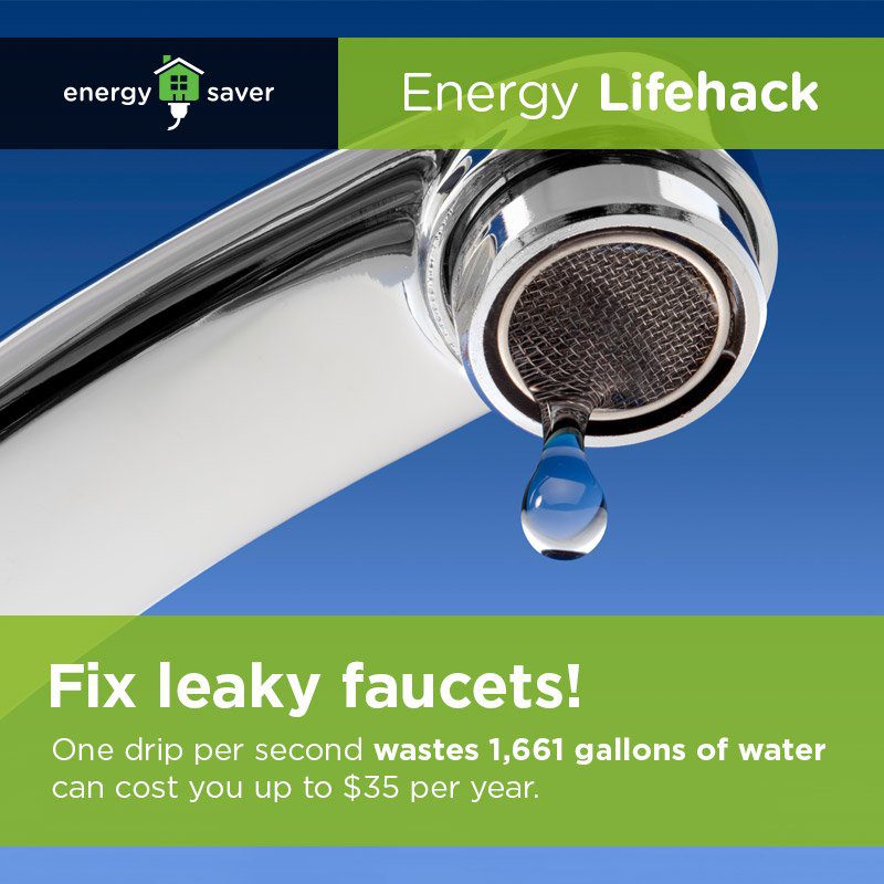 Water Conservation Matters so fix leaky faucets and other bathroom leaks